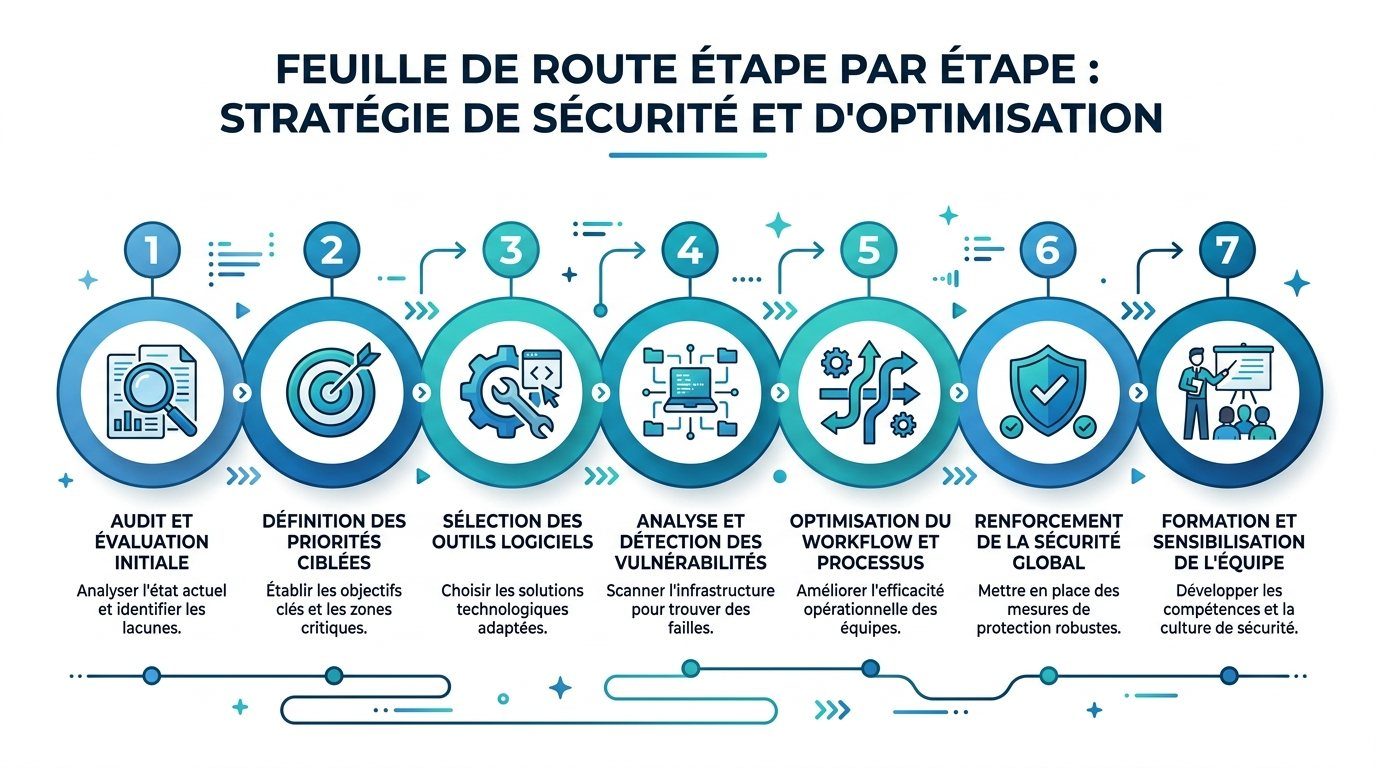 Feuille de route en sept étapes pour passer du papier au numérique, de l'état des lieux à la formation des équipes